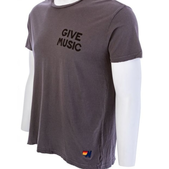 Aviator Nation Shirts Aviator Nation Mens Give Music Graphic Tee